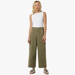 Joe’s Jeans NWT SZ 25 The Milla High Rise Utility Wide Leg Crop in “Burnt Olive”